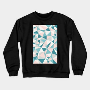 Fractured Triangle Pattern Crewneck Sweatshirt